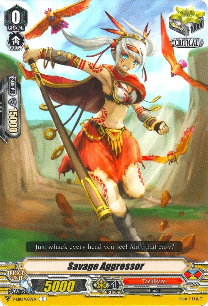 Savage Aggressor (V-EB01/039EN) [The Destructive Roar]