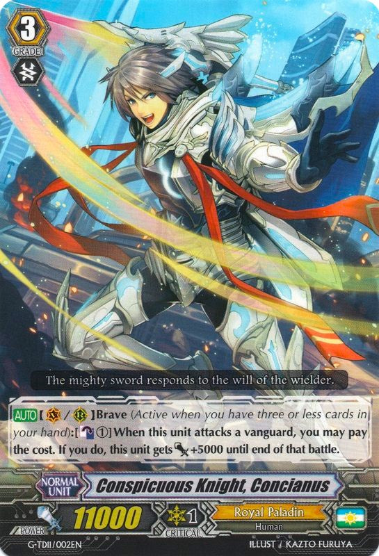 Conspicuous Knight, Concianus (G-TD11/002EN) [Divine Knight of Heavenly Decree]