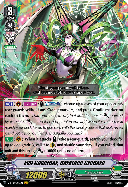 Evil Governor, Darkface Gredora (V-BT10/005EN) [Phantom Dragon Aeon]