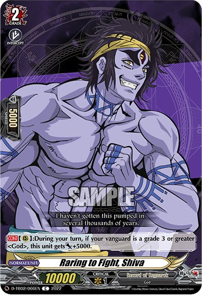 Raring to Fight, Shiva (D-TB02/066EN) [Record of Ragnarok]