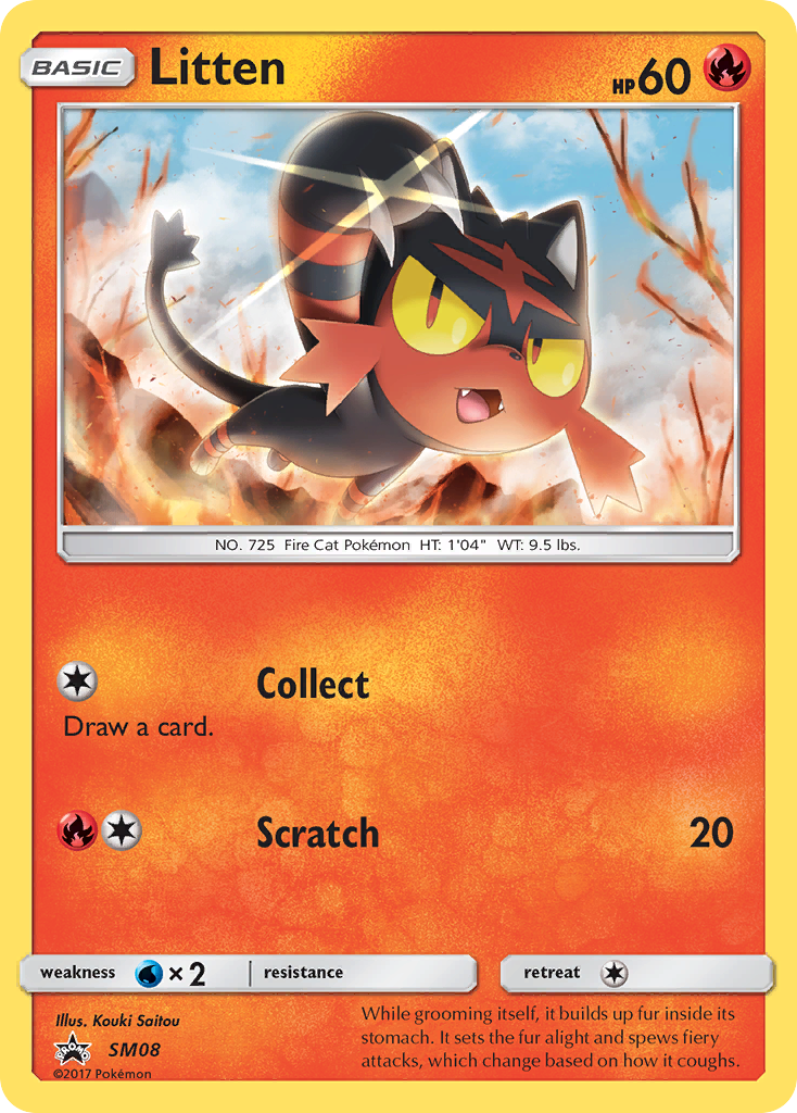 Litten (SM08) [Sun & Moon: Black Star Promos]