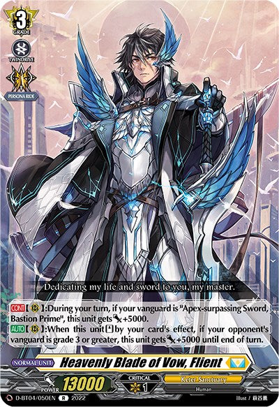 Heavenly Blade of Vow, Flient (D-BT04/050EN) [Awakening of Chakrabarthi]