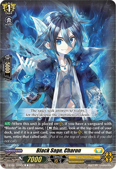 Black Sage, Charon (D-BT02/105EN) [A Brush with the Legends]