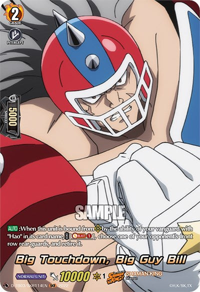 Big Touchdown, Big Guy Bill (D-TB03/SKR114EN) [Shaman King]