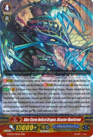 Blue Storm Helical Dragon, Disaster Maelstrom (G-BT09/010EN) [Divine Dragon Caper]