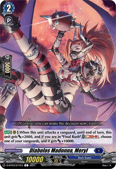 Diabolos Madonna, Meryl (D-BT03/071EN) [Advance of Intertwined Stars]