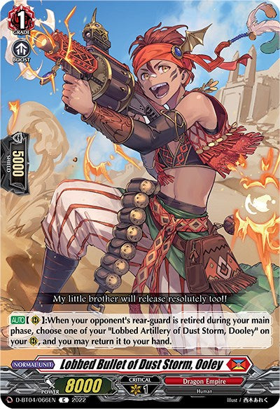 Lobbed Bullet of Dust Storm, Ooley (D-BT04/066EN) [Awakening of Chakrabarthi]