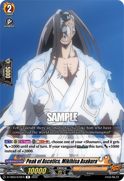 Peak of Ascetics, Mikihisa Asakura (D-TB03/070EN) [Shaman King]