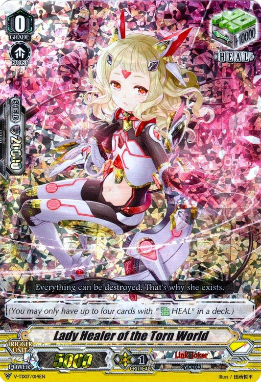 Lady Healer of the Torn World (Parallel Foil) (V-TD07/014EN) [Kouji Ibuki]