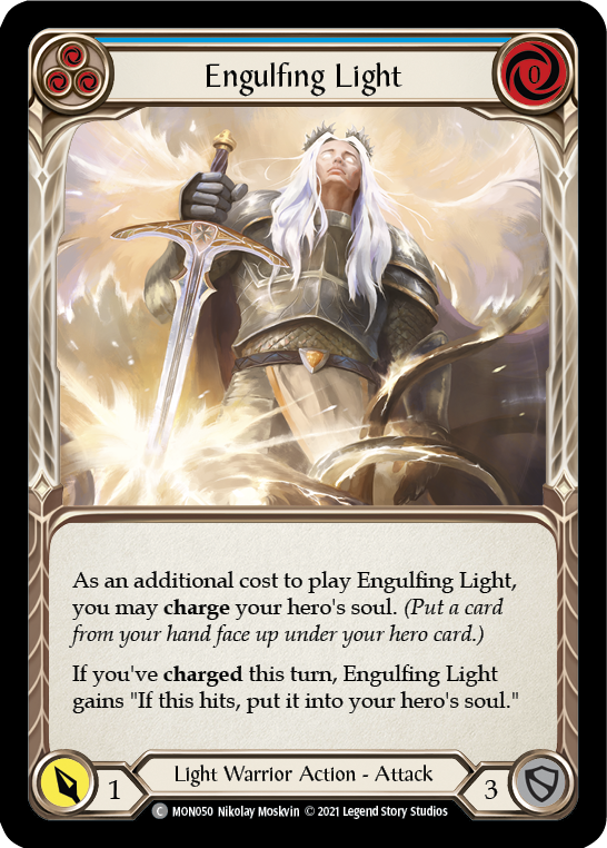 Engulfing Light (Blue) [MON050] (Monarch)  1st Edition Normal