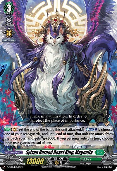 Sylvan Horned Beast King, Magnolia (D-SD04/001EN) [Megumi Okura: Sylvan King]