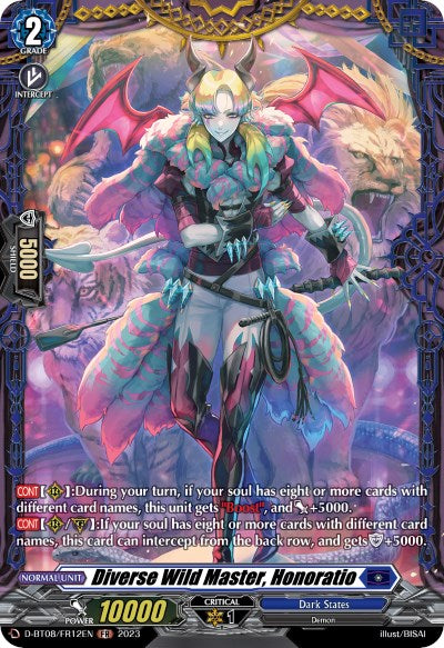 Diverse Wild Master, Honoratio (D-BT08/FR12EN) [Minerva Rising]