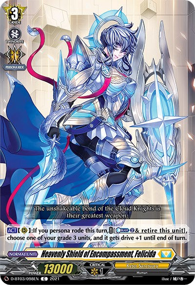 Heavenly Shield of Encompassment, Felicida (D-BT03/098EN) [Advance of Intertwined Stars]