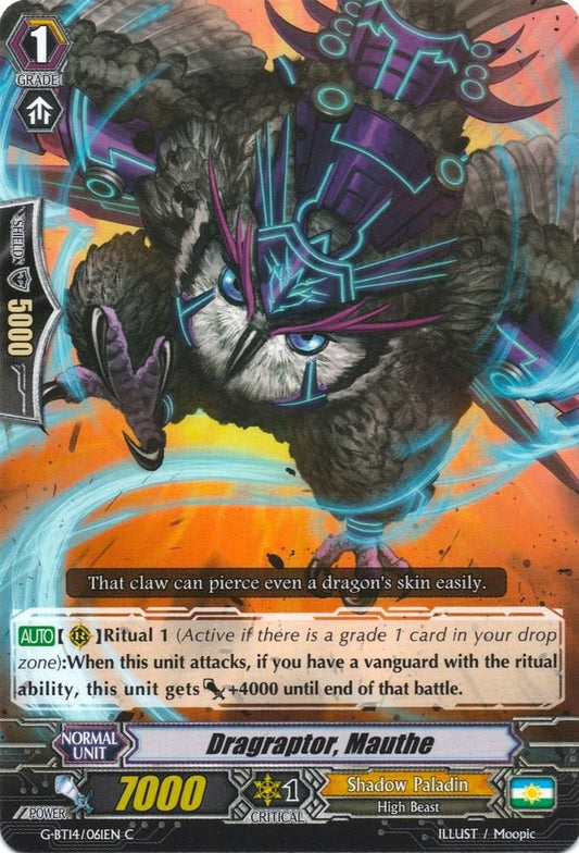 Dragraptor, Mauthe (G-BT14/061EN) [Divine Dragon Apocrypha]