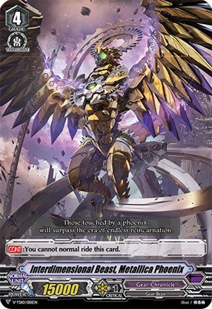 Interdimensional Beast, Metallica Phoenix (Parallel Foil) (V-TD10/001EN) [Chronojet]