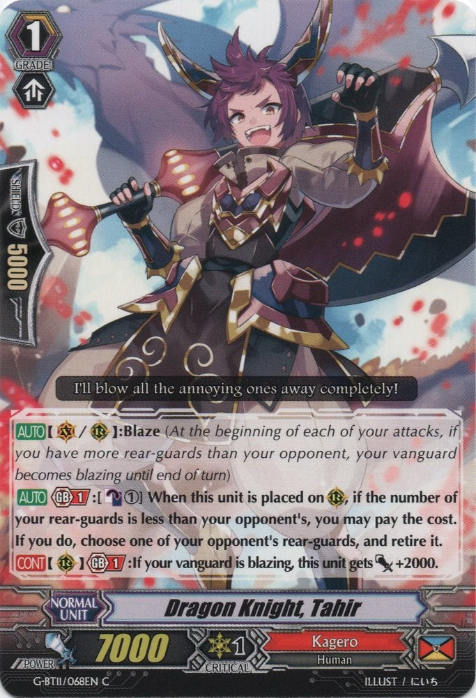 Dragon Knight, Tahir (G-BT11/068EN) [Demonic Advent]