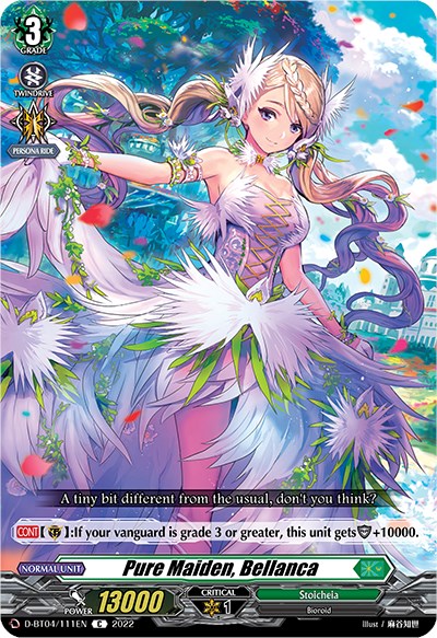 Pure Maiden, Bellanca (D-BT04/111EN) [Awakening of Chakrabarthi]