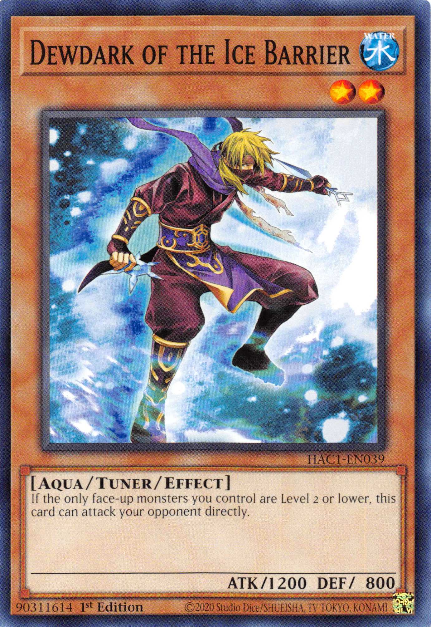 Dewdark of the Ice Barrier (Duel Terminal) [HAC1-EN039] Parallel Rare