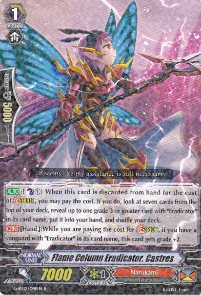 Flame Column Eradicator, Castres (G-BT12/041EN) [Dragon King's Awakening]