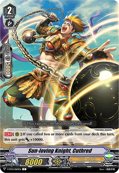 Sun-loving Knight, Cuthred (V-BT12/060EN) [Divine Lightning Radiance]