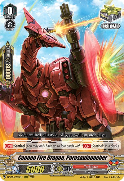 Cannon Fire Dragon, Parasaulauncher (D-VS04/035EN) [V Clan Collection Vol.4]