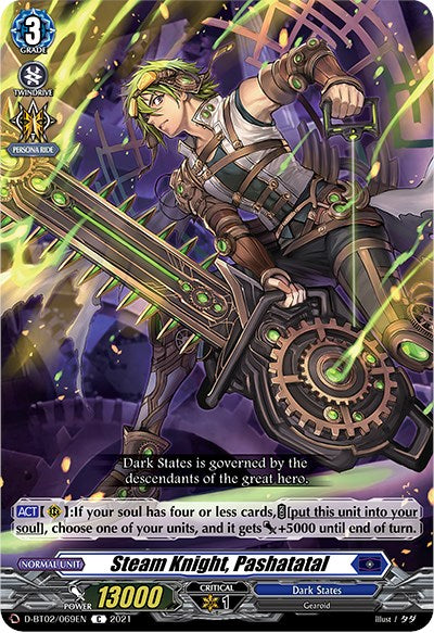 Steam Knight, Pashatatal (D-BT02/069EN) [A Brush with the Legends]