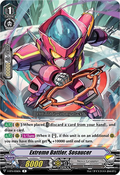 Extreme Battler, Sosaucer (V-BT11/036EN) [Storm of the Blue Cavalry]