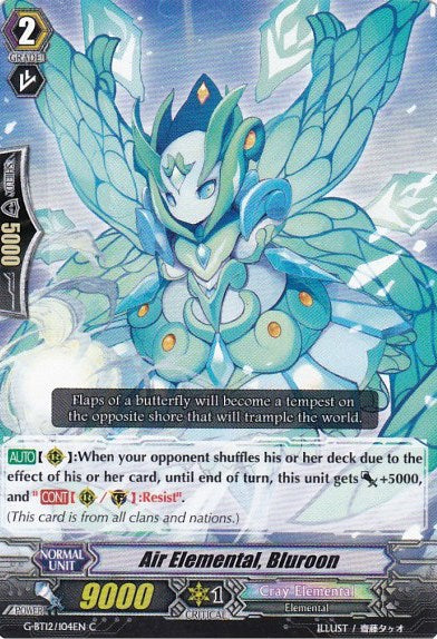 Air Elemental, Bluroon (G-BT12/104EN) [Dragon King's Awakening]