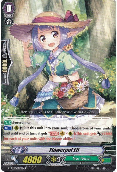 Flowerpot Elf (G-BT12/102EN) [Dragon King's Awakening]