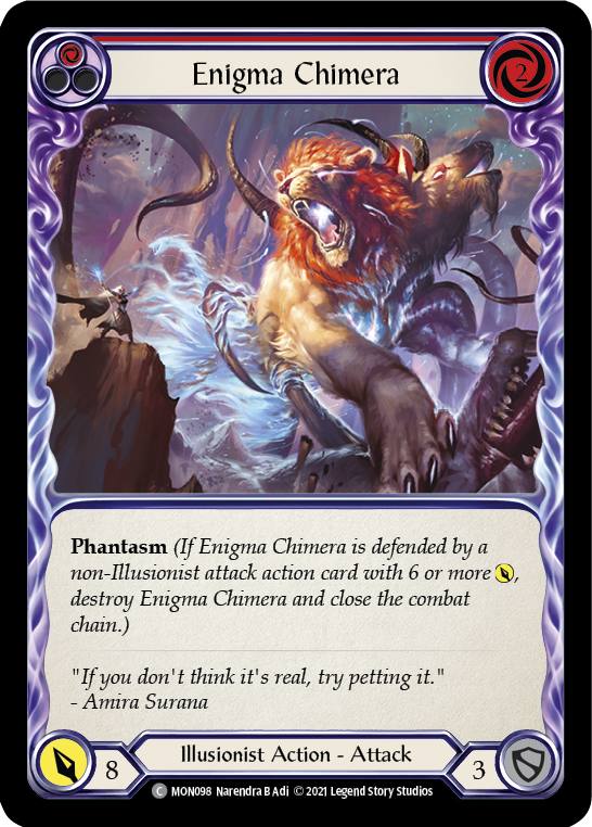 Enigma Chimera (Red) [MON098] (Monarch)  1st Edition Normal