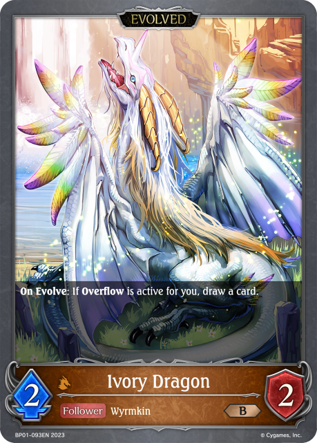 Ivory Dragon (Evolved) (BP01-093EN) [Advent of Genesis]