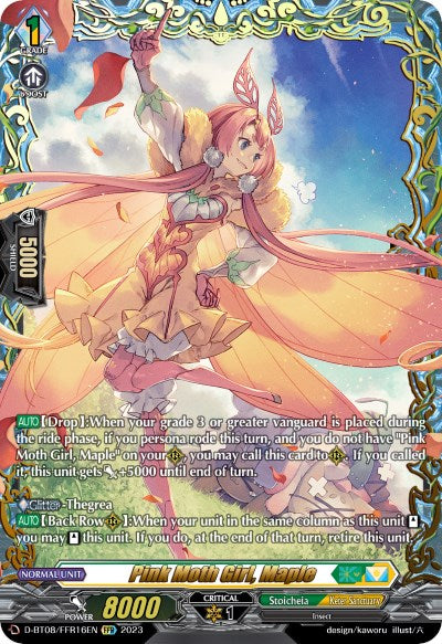 Pink Moth Girl, Maple (D-BT08/FFR16EN) [Minerva Rising]