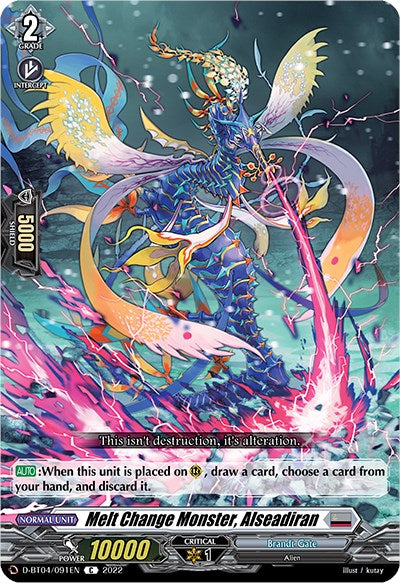 Melt Change Monster, Alseadiran (D-BT04/091EN) [Awakening of Chakrabarthi]