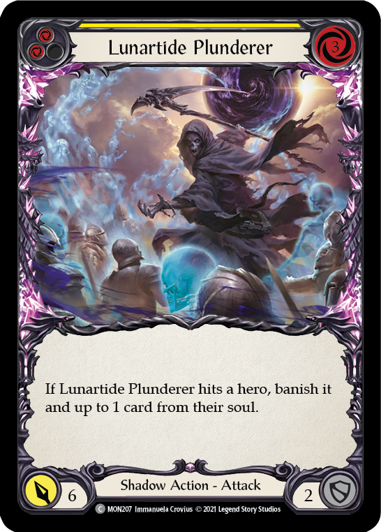 Lunartide Plunderer (Yellow) [MON207] (Monarch)  1st Edition Normal