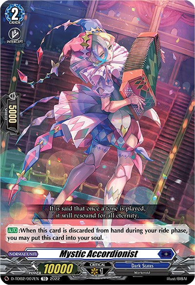 Mystic Accordionist (D-TD02/007EN) [D-TD02: Michiru Hazama -Demonic Jewel Dragon of the Four Flames-]