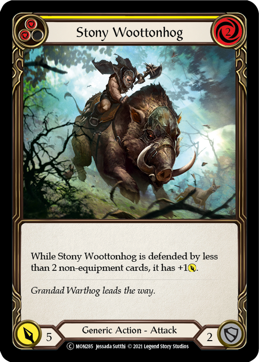 Stony Woottonhog (Yellow) [U-MON285] (Monarch Unlimited)  Unlimited Normal