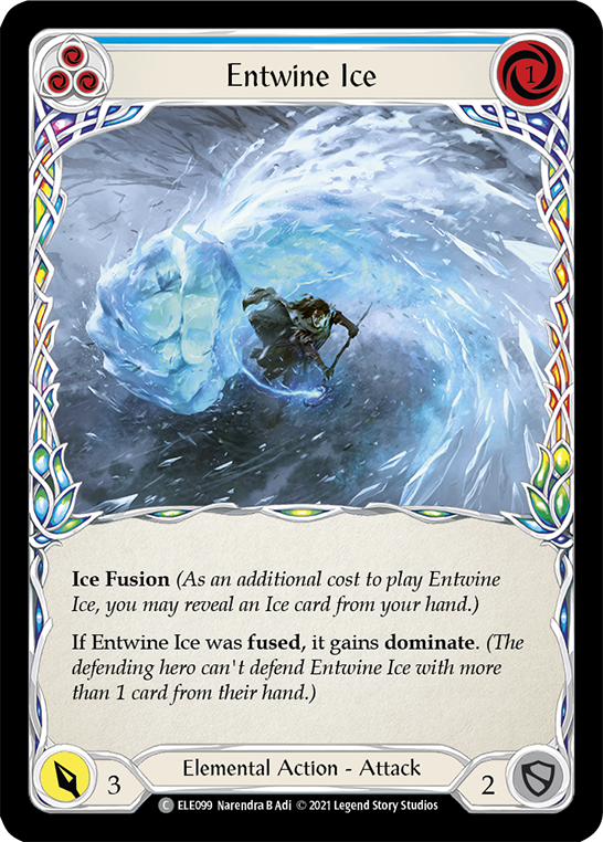 Entwine Ice (Blue) [ELE099] (Tales of Aria)  1st Edition Normal