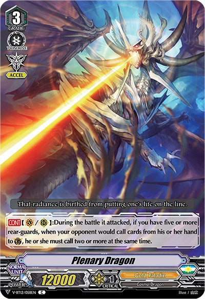 Plenary Dragon (V-BT12/058EN) [Divine Lightning Radiance]