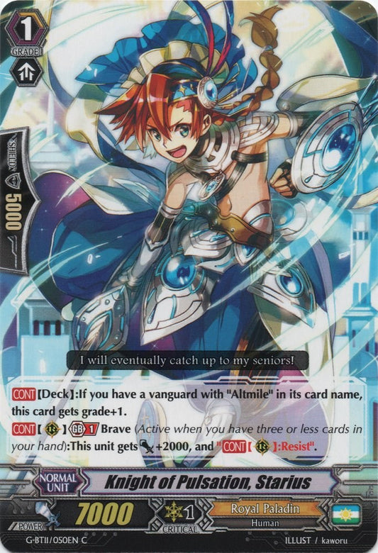 Knight of Pulsation, Starius (G-BT11/050EN) [Demonic Advent]