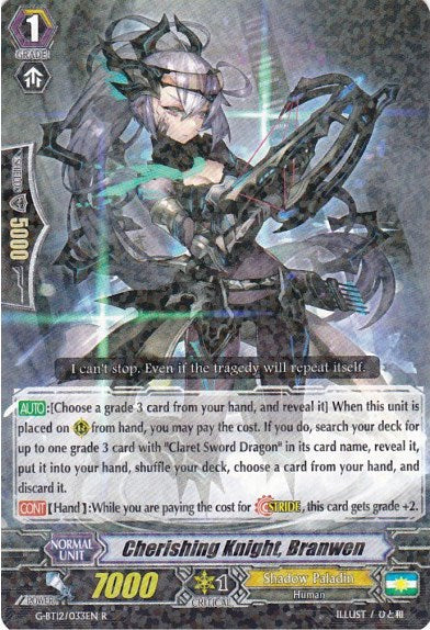 Cherishing Knight, Branwen (G-BT12/033EN) [Dragon King's Awakening]