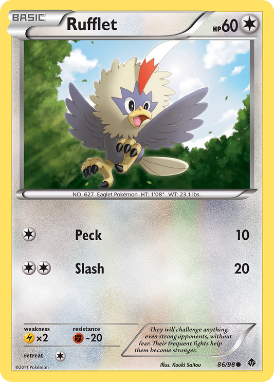 Rufflet (86/98) [Black & White: Emerging Powers]