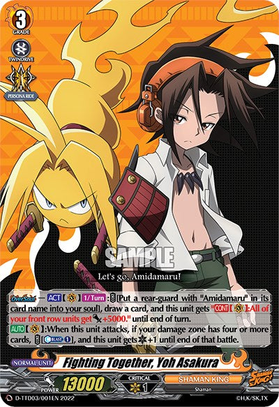 Fighting Together, Yoh Asakura (D-TTD03/001EN) [Shaman King]