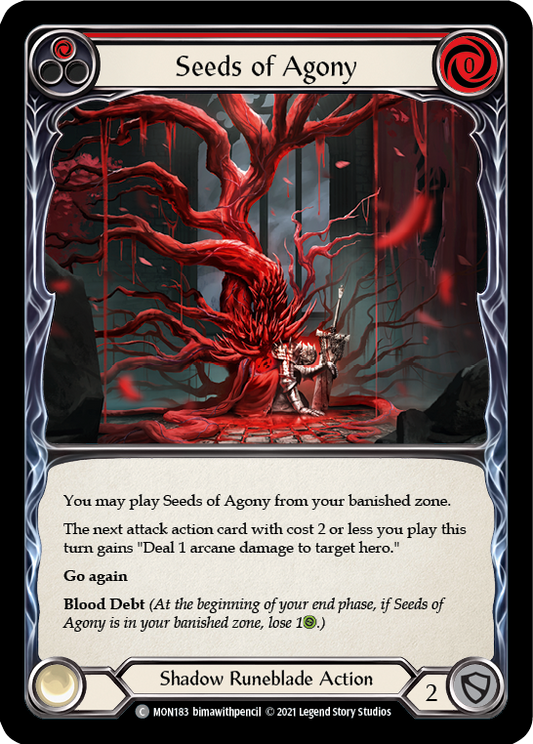 Seeds of Agony (Red) [MON183] (Monarch)  1st Edition Normal