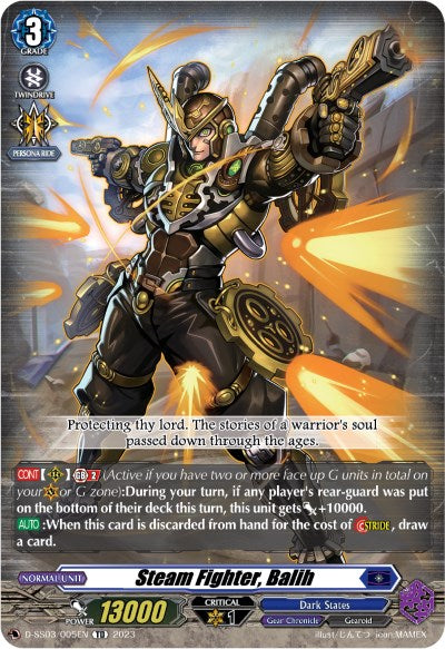 Steam Fighter, Balih (D-SS02/005EN) [Stride Deckset -Chronojet-]