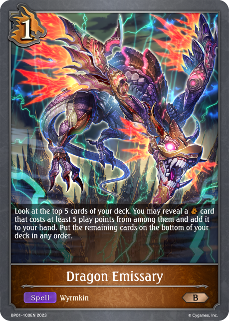 Dragon Emissary (BP01-100EN) [Advent of Genesis]