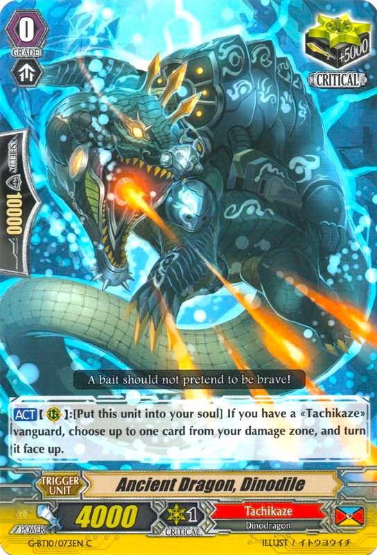 Ancient Dragon, Dinodile (G-BT10/073EN) [Raging Clash of the Blade Fangs]