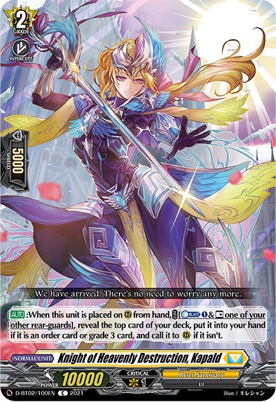 Knight of Heavenly Destruction, Kapald (D-BT02/100EN) [A Brush with the Legends]