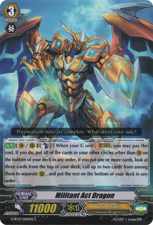 Militant Act Dragon (G-BT13/064EN) [Ultimate Stride]