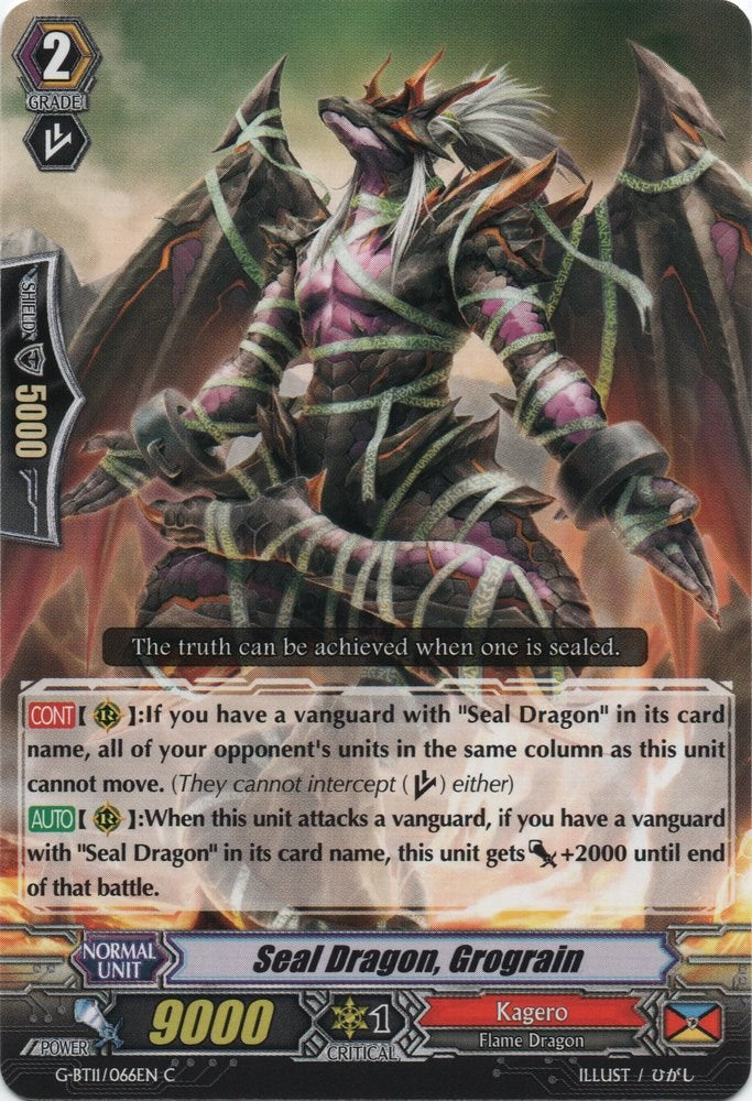 Seal Dragon, Grograin (G-BT11/066EN) [Demonic Advent]