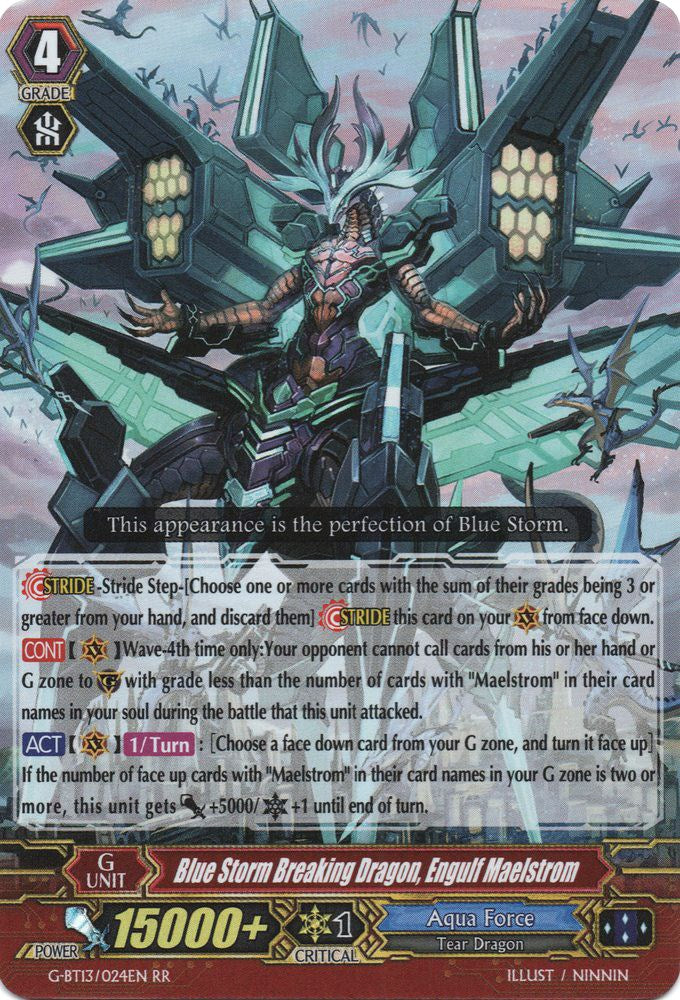 Blue Storm Breaking Dragon, Engulf Maelstrom (G-BT13/024EN) [Ultimate Stride]